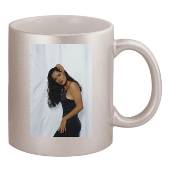 Salma Hayek 11oz Metallic Silver Mug