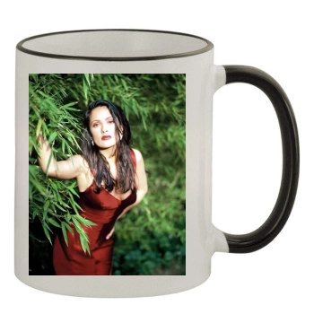 Salma Hayek 11oz Colored Rim & Handle Mug