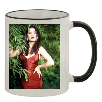 Salma Hayek 11oz Colored Rim & Handle Mug