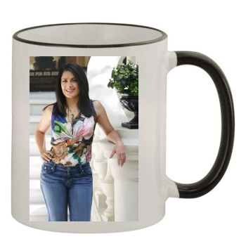 Salma Hayek 11oz Colored Rim & Handle Mug