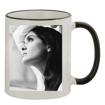 Salma Hayek 11oz Colored Rim & Handle Mug