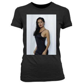 Salma Hayek Women's Junior Cut Crewneck T-Shirt