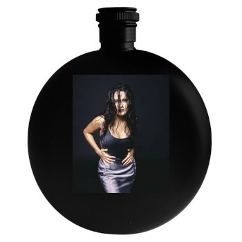 Salma Hayek Round Flask