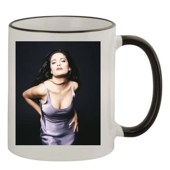 Salma Hayek 11oz Colored Rim & Handle Mug