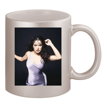 Salma Hayek 11oz Metallic Silver Mug