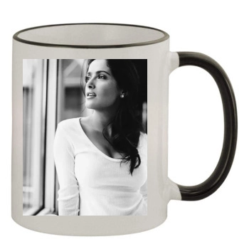 Salma Hayek 11oz Colored Rim & Handle Mug