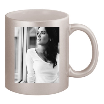 Salma Hayek 11oz Metallic Silver Mug