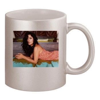 Salma Hayek 11oz Metallic Silver Mug