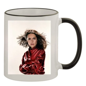 Salma Hayek 11oz Colored Rim & Handle Mug