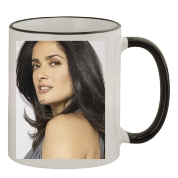 Salma Hayek 11oz Colored Rim & Handle Mug