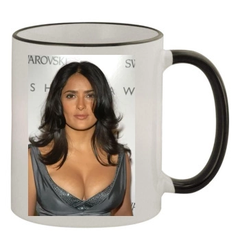 Salma Hayek 11oz Colored Rim & Handle Mug