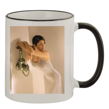 Salma Hayek 11oz Colored Rim & Handle Mug