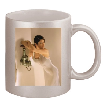 Salma Hayek 11oz Metallic Silver Mug