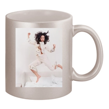 Salma Hayek 11oz Metallic Silver Mug