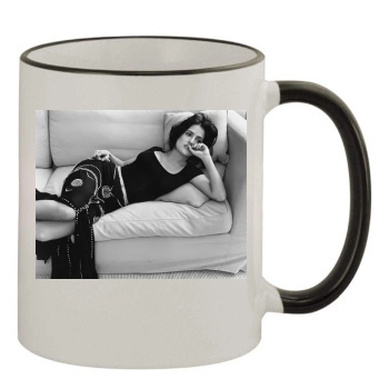 Salma Hayek 11oz Colored Rim & Handle Mug