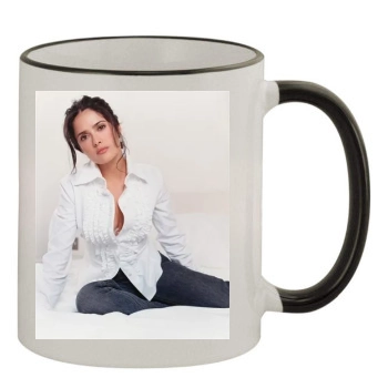 Salma Hayek 11oz Colored Rim & Handle Mug