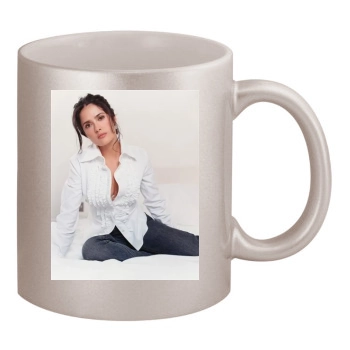 Salma Hayek 11oz Metallic Silver Mug