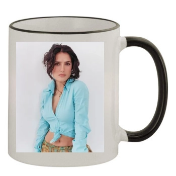 Salma Hayek 11oz Colored Rim & Handle Mug