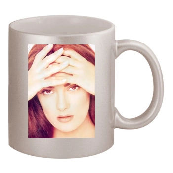 Salma Hayek 11oz Metallic Silver Mug