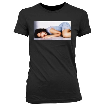 Salma Hayek Women's Junior Cut Crewneck T-Shirt