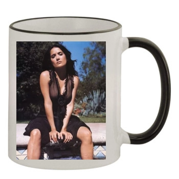 Salma Hayek 11oz Colored Rim & Handle Mug