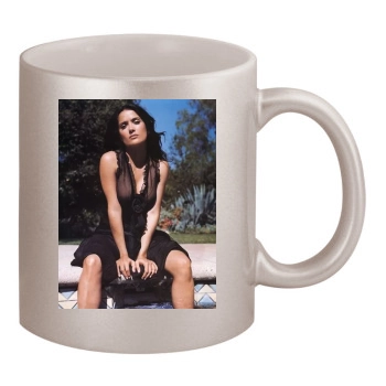 Salma Hayek 11oz Metallic Silver Mug