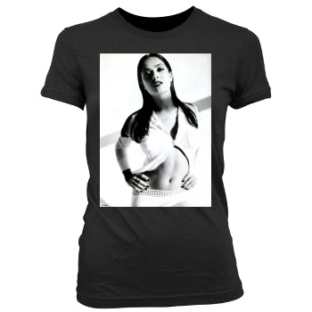 Salma Hayek Women's Junior Cut Crewneck T-Shirt