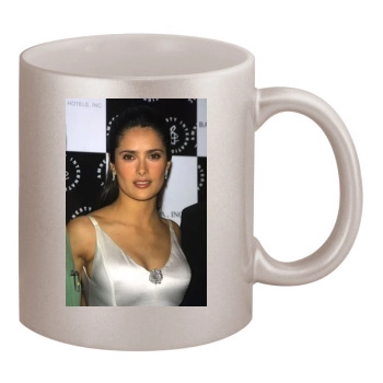 Salma Hayek 11oz Metallic Silver Mug