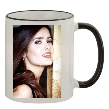 Salma Hayek 11oz Colored Rim & Handle Mug