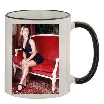 Salma Hayek 11oz Colored Rim & Handle Mug