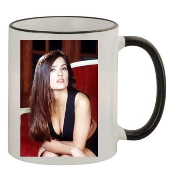 Salma Hayek 11oz Colored Rim & Handle Mug