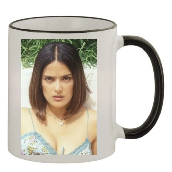 Salma Hayek 11oz Colored Rim & Handle Mug