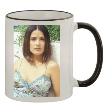 Salma Hayek 11oz Colored Rim & Handle Mug