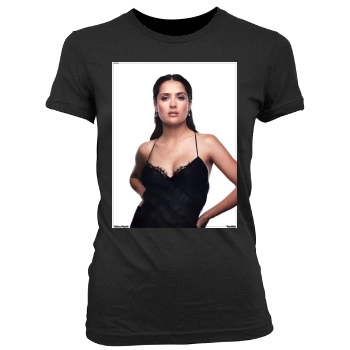 Salma Hayek Women's Junior Cut Crewneck T-Shirt