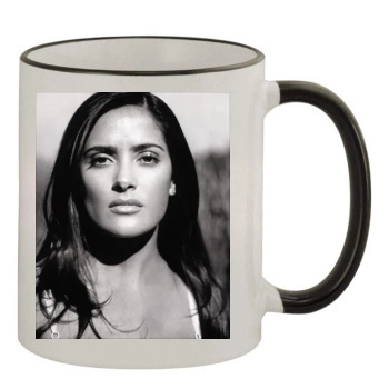 Salma Hayek 11oz Colored Rim & Handle Mug