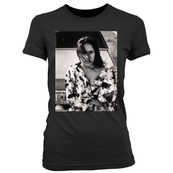 Salma Hayek Women's Junior Cut Crewneck T-Shirt