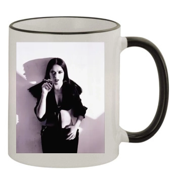 Salma Hayek 11oz Colored Rim & Handle Mug