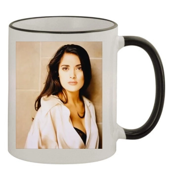 Salma Hayek 11oz Colored Rim & Handle Mug