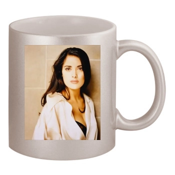 Salma Hayek 11oz Metallic Silver Mug