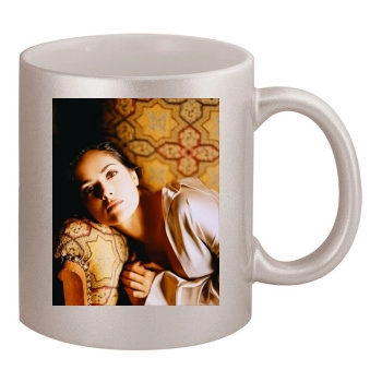 Salma Hayek 11oz Metallic Silver Mug