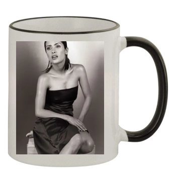 Salma Hayek 11oz Colored Rim & Handle Mug