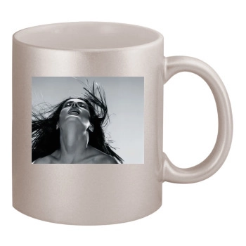 Salma Hayek 11oz Metallic Silver Mug