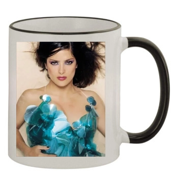 Salma Hayek 11oz Colored Rim & Handle Mug