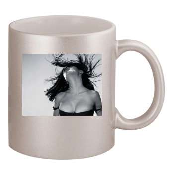 Salma Hayek 11oz Metallic Silver Mug