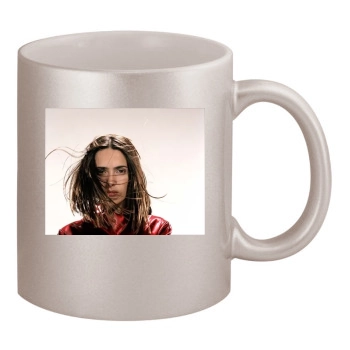 Salma Hayek 11oz Metallic Silver Mug