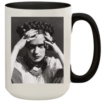 Salma Hayek 15oz Colored Inner & Handle Mug