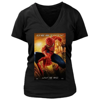 Spider-Man 2 (2004) Women's Deep V-Neck TShirt