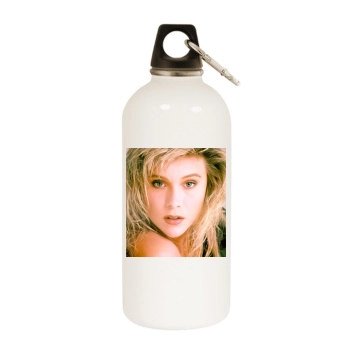 Samantha Fox White Water Bottle With Carabiner