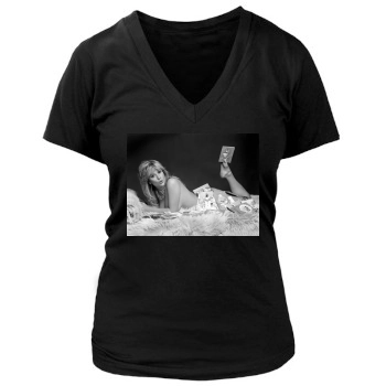 Samantha Fox Women's Deep V-Neck TShirt