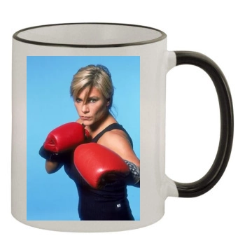 Samantha Fox 11oz Colored Rim & Handle Mug